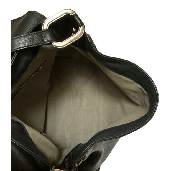 Marc Jacobs Paradise Baxter Luxury Lambskin Leather Black Crossbody Silver Studs - Picture 11 of 12